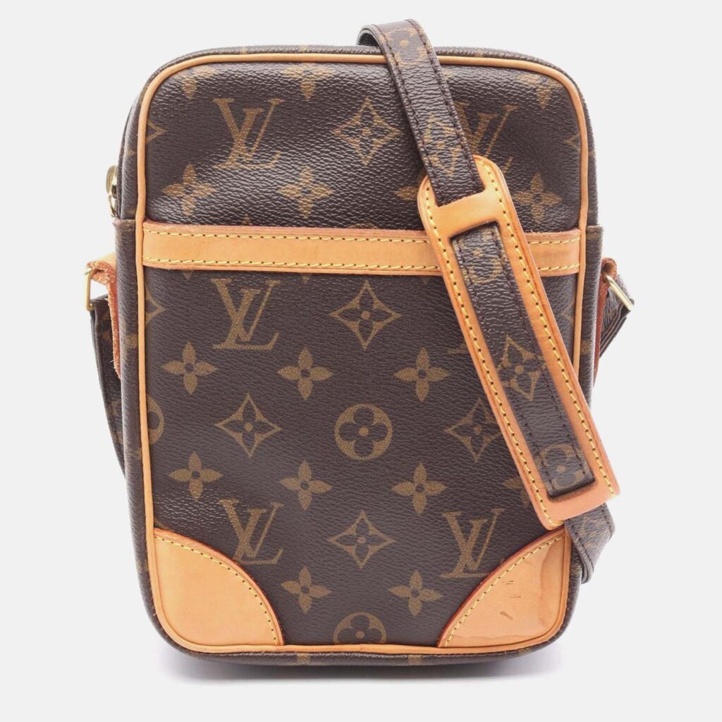 Louis Vuitton Danube Shoulder Crossbody Bag M45266 Monogram Used Women Lv Louis Vuitton Danube Shoulder Crossbody Bag M45266 Monogram Used Women Lv