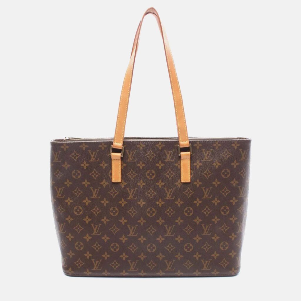 Louis Vuitton Luco Shoulder Tote Bag M51155 Monogram Canvas Leather Used Women