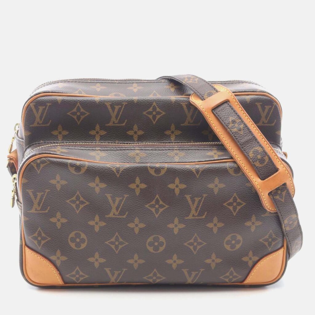 Louis Vuitton Nile Crossbody Shoulder Bag M45244 Monogram Canvas Brown Used Lv Louis Vuitton Nile Crossbody Shoulder Bag M45244 Monogram Canvas Brown Used Lv