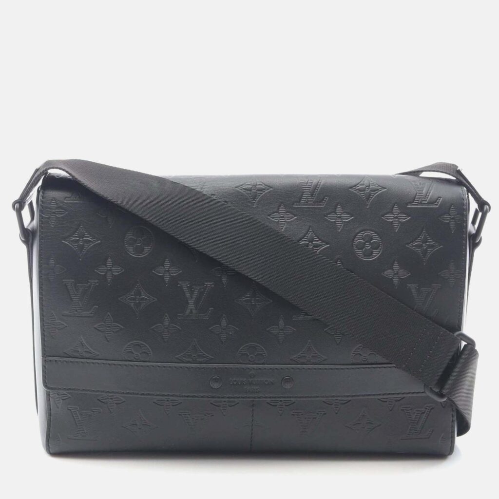 Louis Vuitton Splinter Messenger Shoulder Bag M44729 Monogram Shadow Black Used Louis Vuitton Splinter Messenger Shoulder Bag M44729 Monogram Shadow Black Used