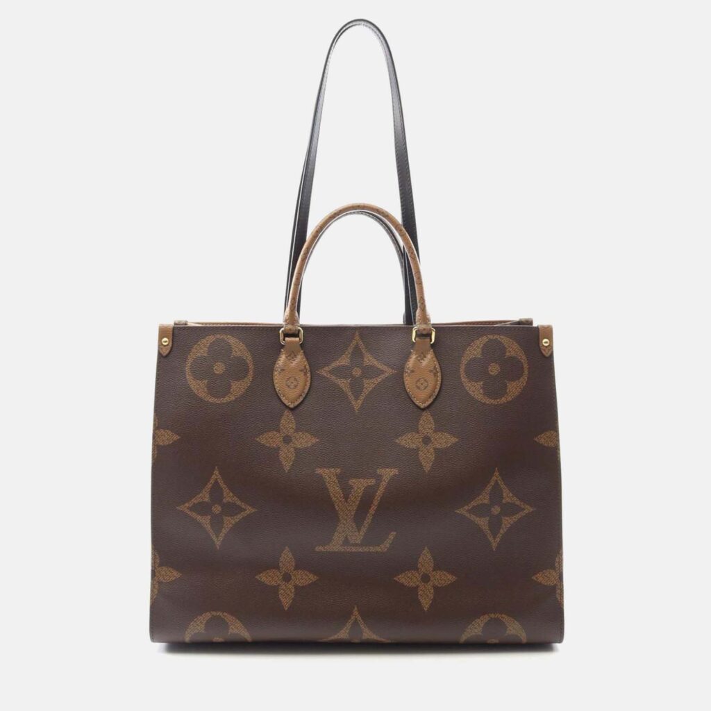 Louis Vuitton Onthego Gm Shoulder Tote Bag M45320 Monogram Giant Reverse Canvas
