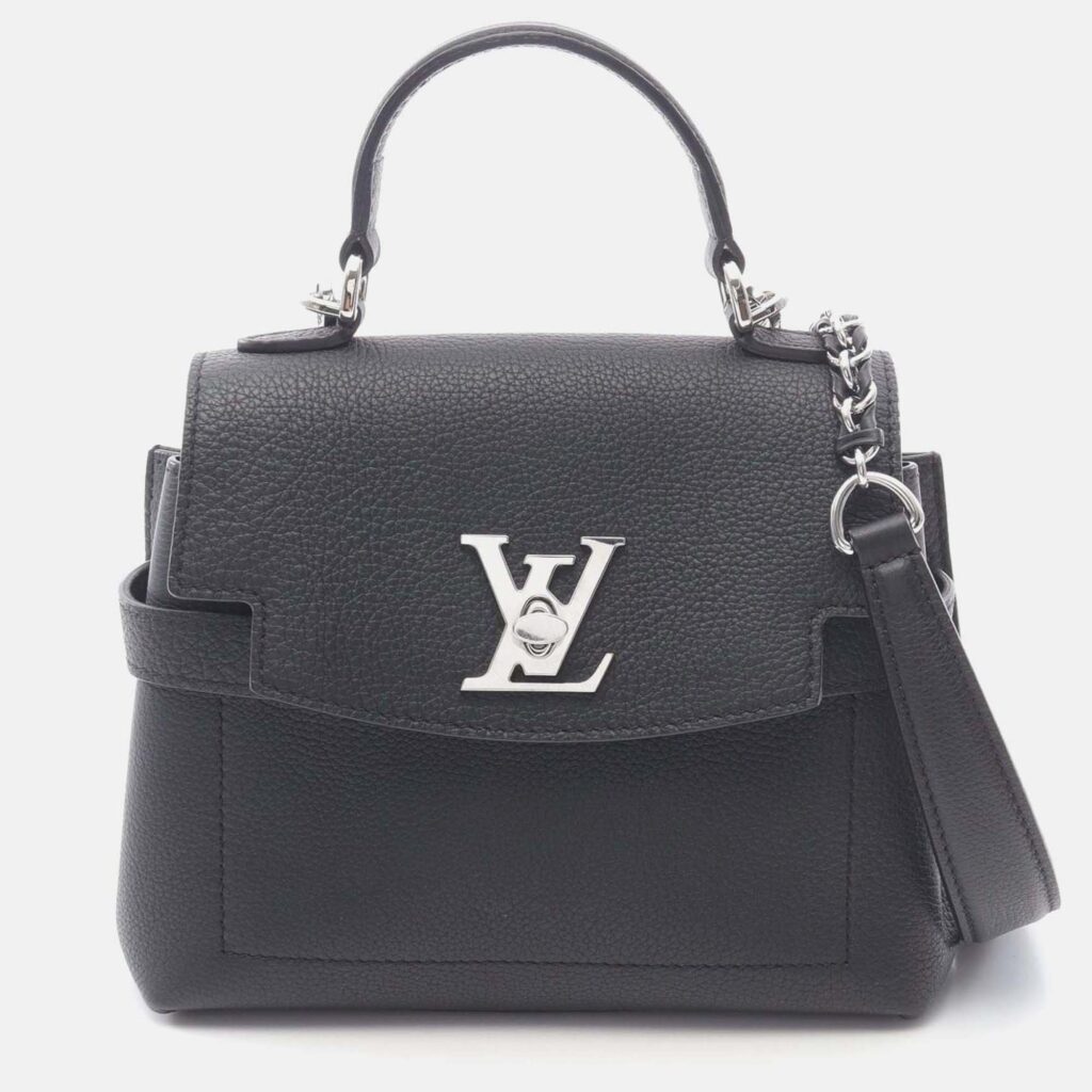 Louis Vuitton Lockme Ever Mini 2Way Shoulder Handbag M20997 Leather Black Used