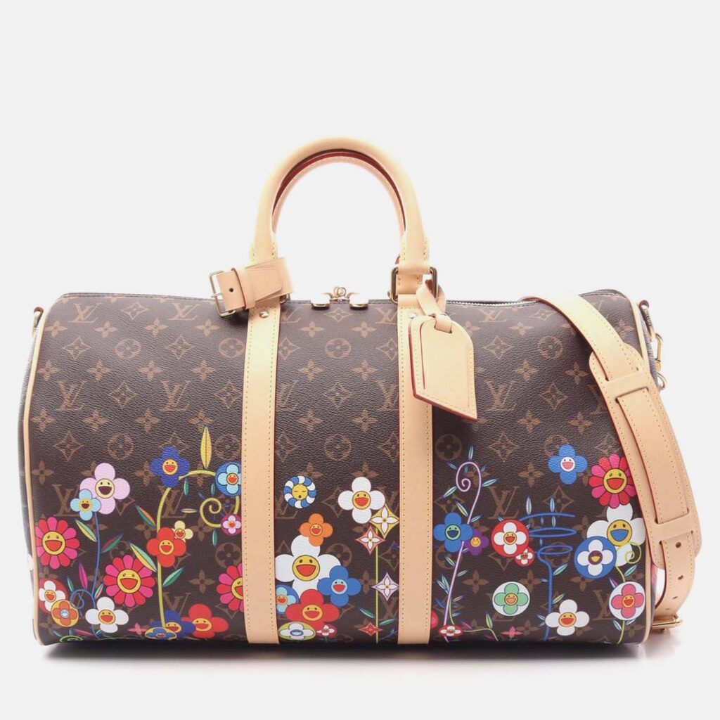Louis Vuitton x TM Keepall Bandouliere 45 Shoulder Handbag M14182 Monogram Used Louis Vuitton x TM Keepall Bandouliere 45 Shoulder Handbag M14182 Monogram Used