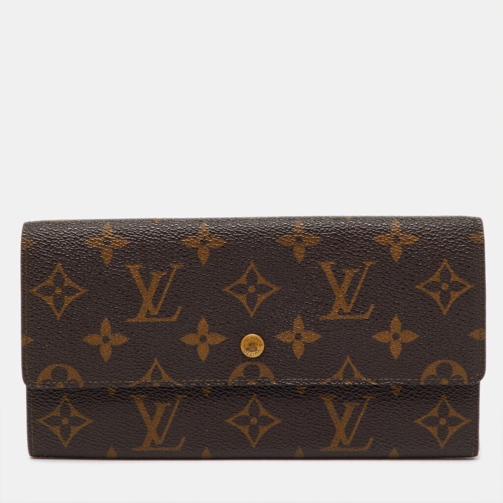 Louis Vuitton Monogram Canvas Sarah Long Wallet Louis Vuitton Monogram Canvas Sarah Long Wallet