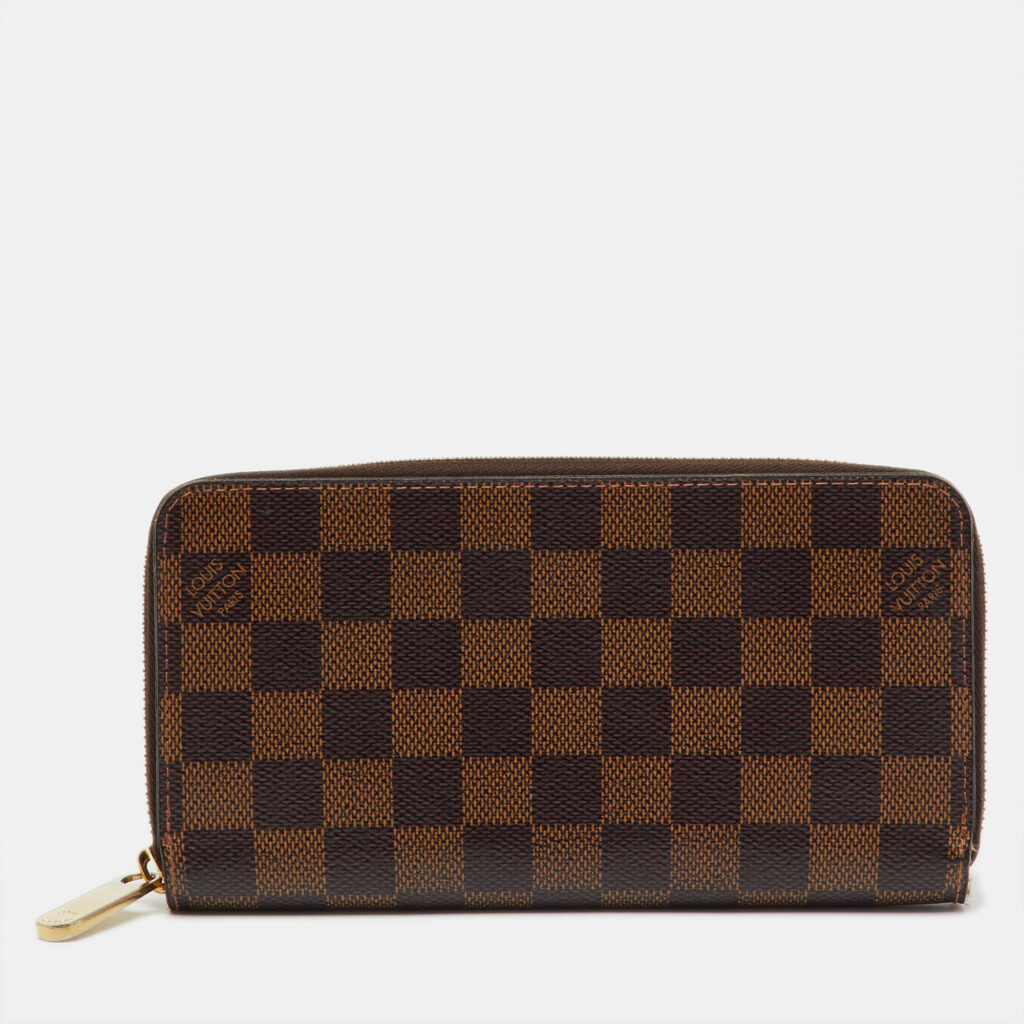 Louis Vuitton Damier Ebene Canvas Zippy Wallet Louis Vuitton Damier Ebene Canvas Zippy Wallet