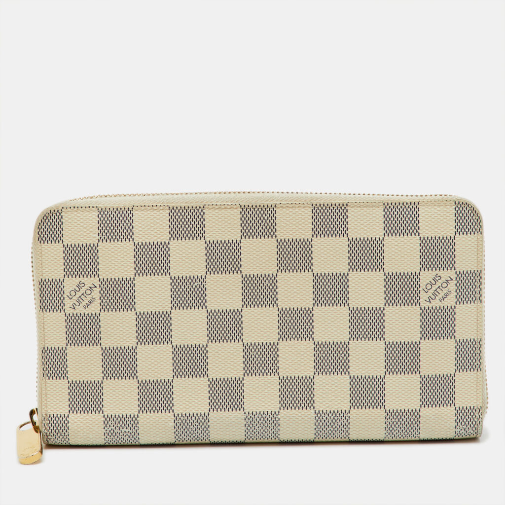luxury-women-louis-vuitton-used-handbags-p1201334-001.jpg Louis Vuitton Damier Azur Canvas Zippy Organizer Wallet