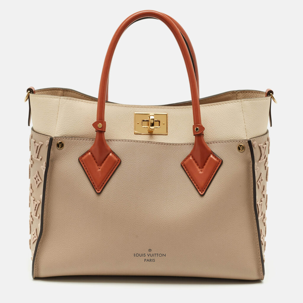 Louis Vuitton Galet Monogram Tufting Leather On My Side MM Bag Louis Vuitton Galet Monogram Tufting Leather On My Side MM Bag