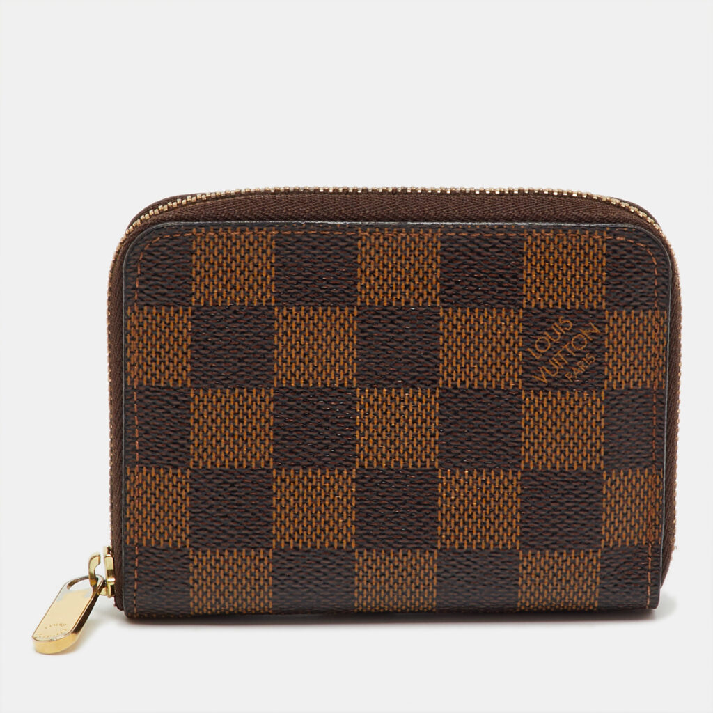 Louis Vuitton Damier Ebene Canvas Zippy Coin Purse Louis Vuitton Damier Ebene Canvas Zippy Coin Purse