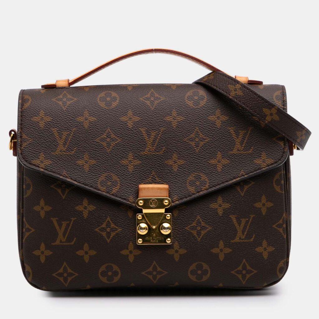 Louis Vuitton Brown Monogram Pochette Metis Louis Vuitton Brown Monogram Pochette Metis