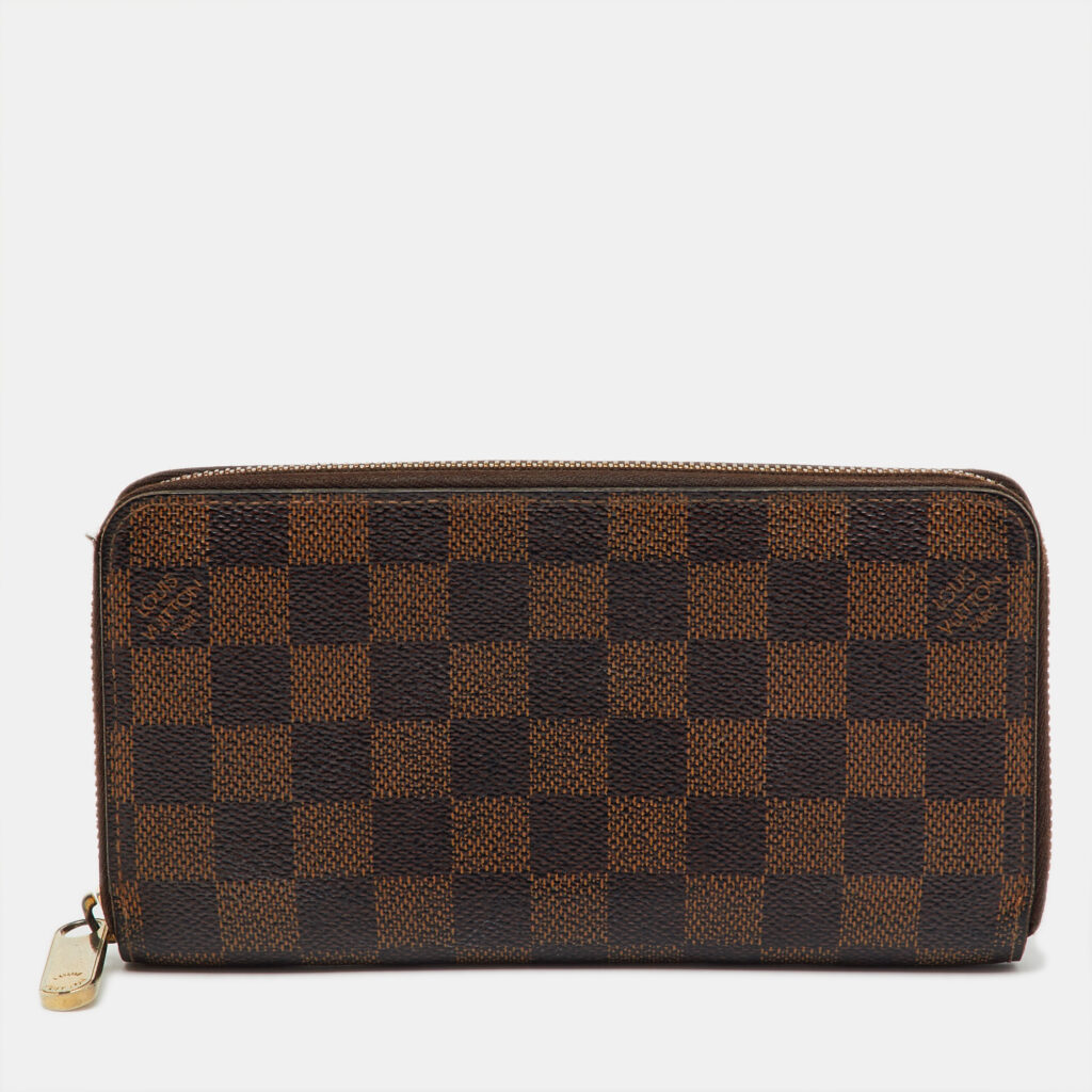 Louis Vuitton Damier Ebene Canvas Zippy Wallet Louis Vuitton Damier Ebene Canvas Zippy Wallet