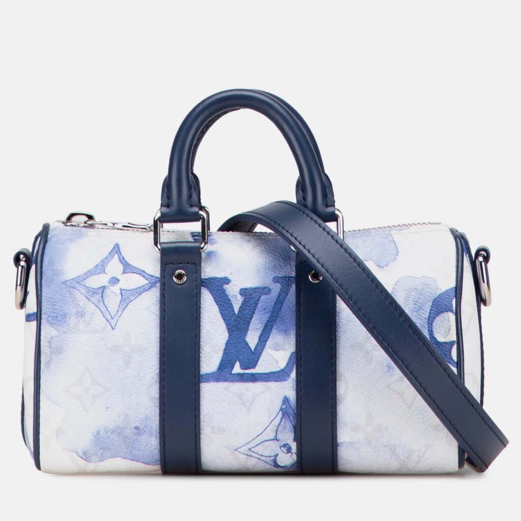 Louis Vuitton White Monogram Watercolor Keepall Bandouliere XS Louis Vuitton White Monogram Watercolor Keepall Bandouliere XS