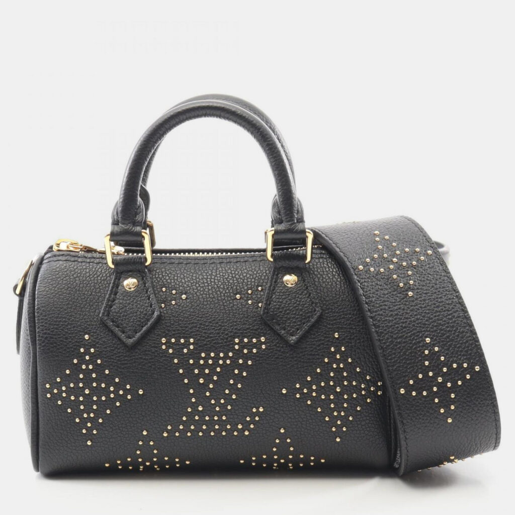 Louis Vuitton Speedy Nano Black Leather Shoulder Bag Louis Vuitton Speedy Nano Black Leather Shoulder Bag