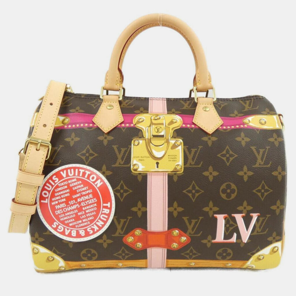 Louis Vuitton Speedy Bandouliere 30 Monogram Trunk Boston Bag Louis Vuitton Speedy Bandouliere 30 Monogram Trunk Boston Bag