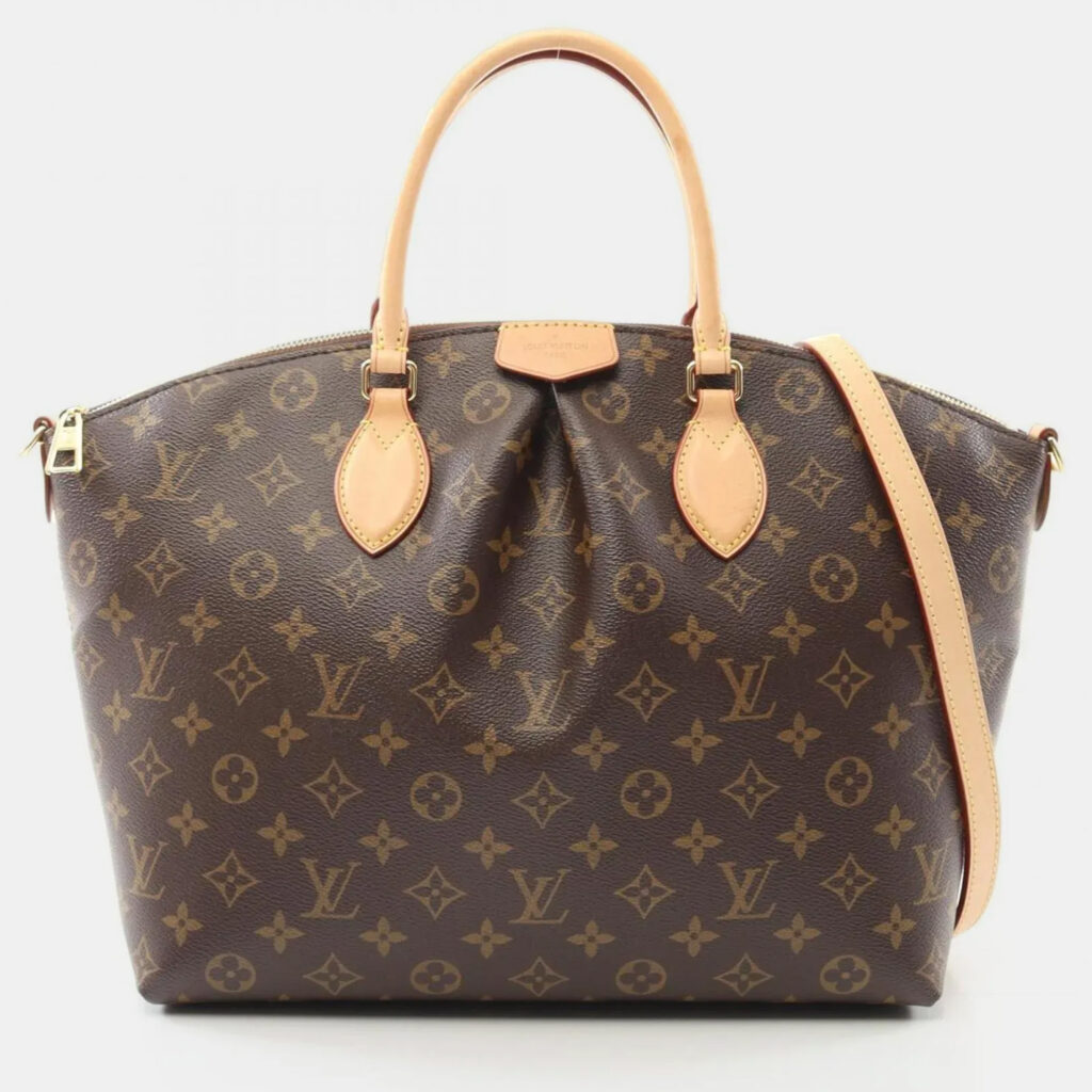 Louis Vuitton Boetie Nm MM Monogram Brown Coated Canvas Leather Handbag Louis Vuitton Boetie Nm MM Monogram Brown Coated Canvas Leather Handbag