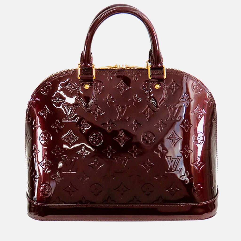 Louis Vuitton Purple Monogram Vernis Alma PM Louis Vuitton Purple Monogram Vernis Alma PM
