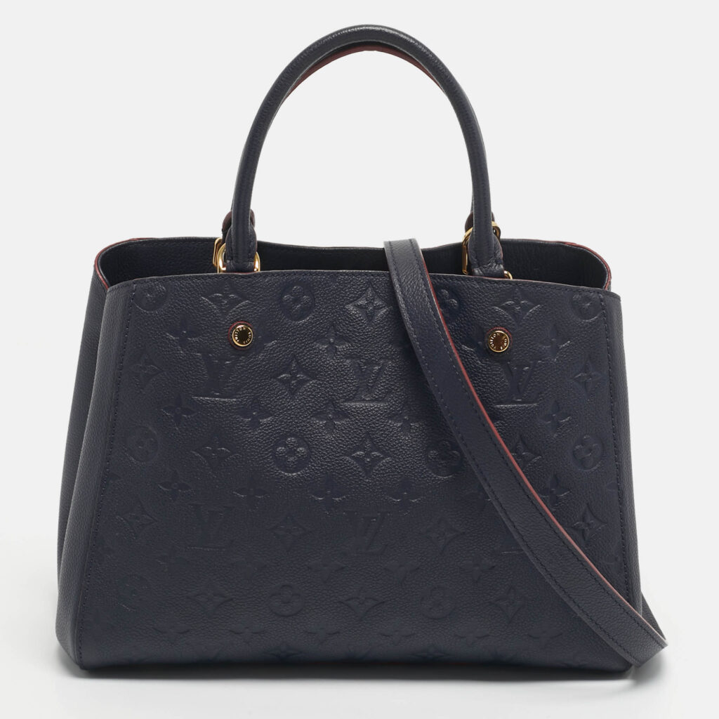 Louis Vuitton Marine Rogue Monogram Empreinte Leather Montaigne MM Bag Louis Vuitton Marine Rogue Monogram Empreinte Leather Montaigne MM Bag