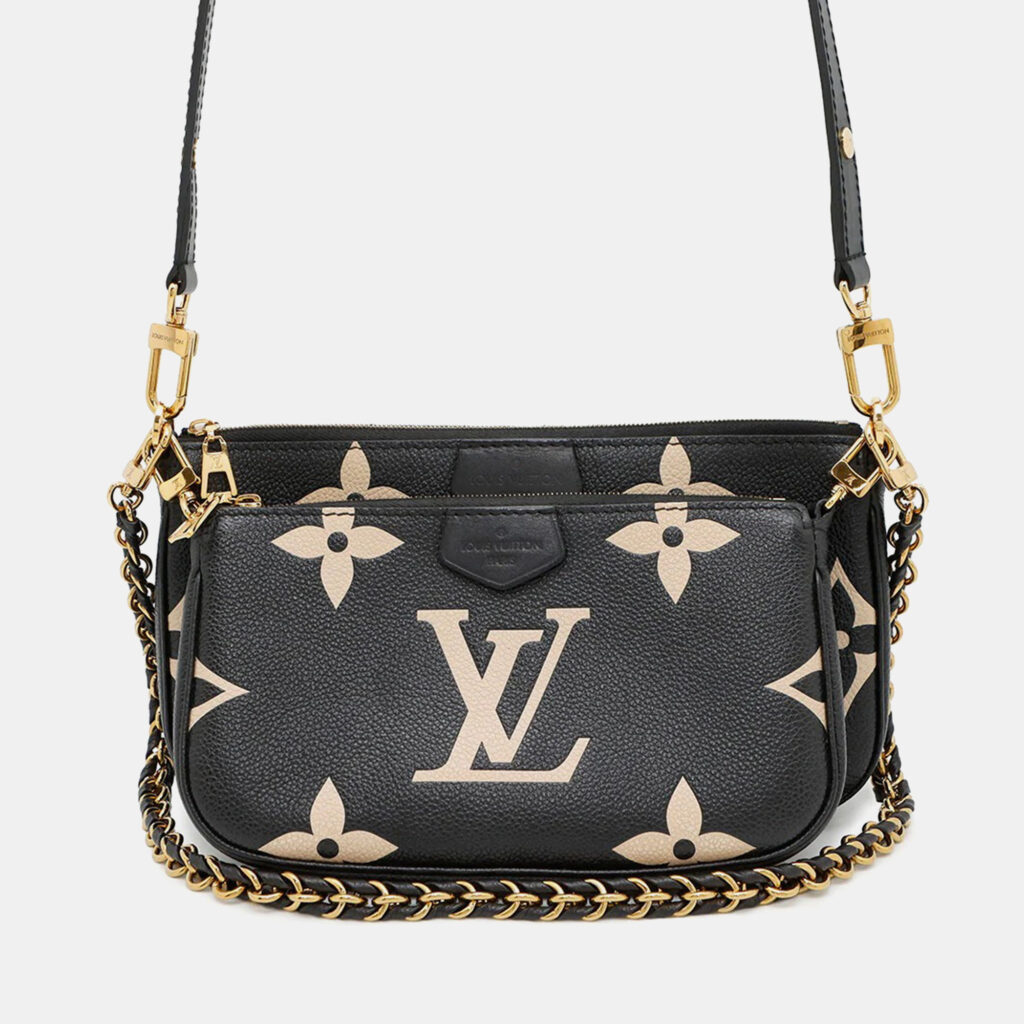 Louis Vuitton Multi Pochette Accessoires Bicolor Monogram Empreinte Leather Shoulder Bag Louis Vuitton Multi Pochette Accessoires Bicolor Monogram Empreinte Leather Shoulder Bag