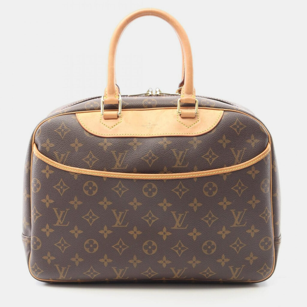Louis Vuitton Deauville Bowling Vanity Handbag Monogram Canvas Louis Vuitton Deauville Bowling Vanity Handbag Monogram Canvas