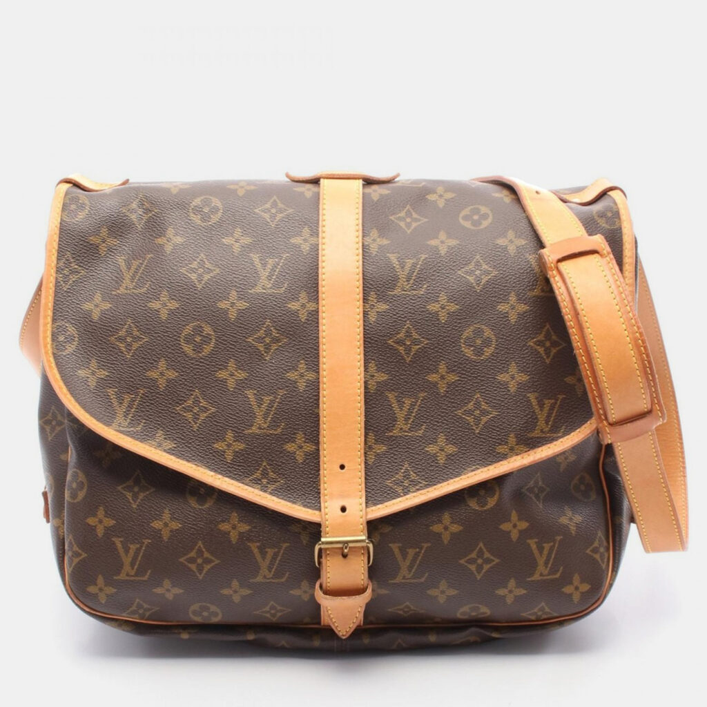 Louis Vuitton Samuel 35 Crossbody Shoulder Bag Monogram Canvas Brown Louis Vuitton Samuel 35 Crossbody Shoulder Bag Monogram Canvas Brown