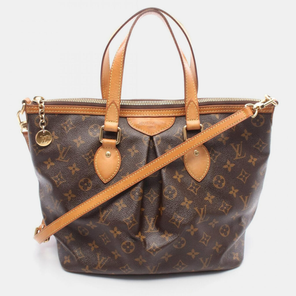 Louis Vuitton Palermo Pm Shoulder Handbag Monogram Canvas Leather