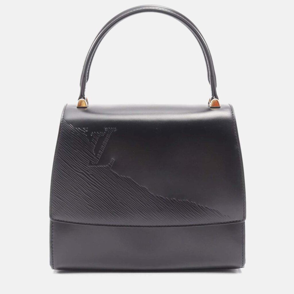 Louis Vuitton Athens Opera Handbag Leather Black Louis Vuitton Athens Opera Handbag Leather Black