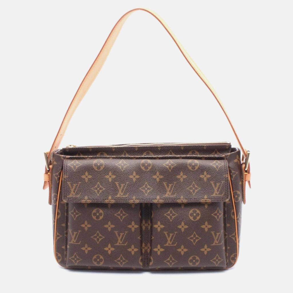 Louis Vuitton Viva Cite Gm Shoulder Bag Monogram Canvas Brown Louis Vuitton Viva Cite Gm Shoulder Bag Monogram Canvas Brown