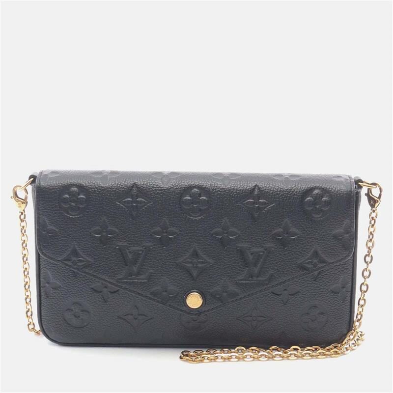 Louis Vuitton Pochette Felice Shoulder Bag Monogram Empreinte Black Louis Vuitton Pochette Felice Shoulder Bag Monogram Empreinte Black
