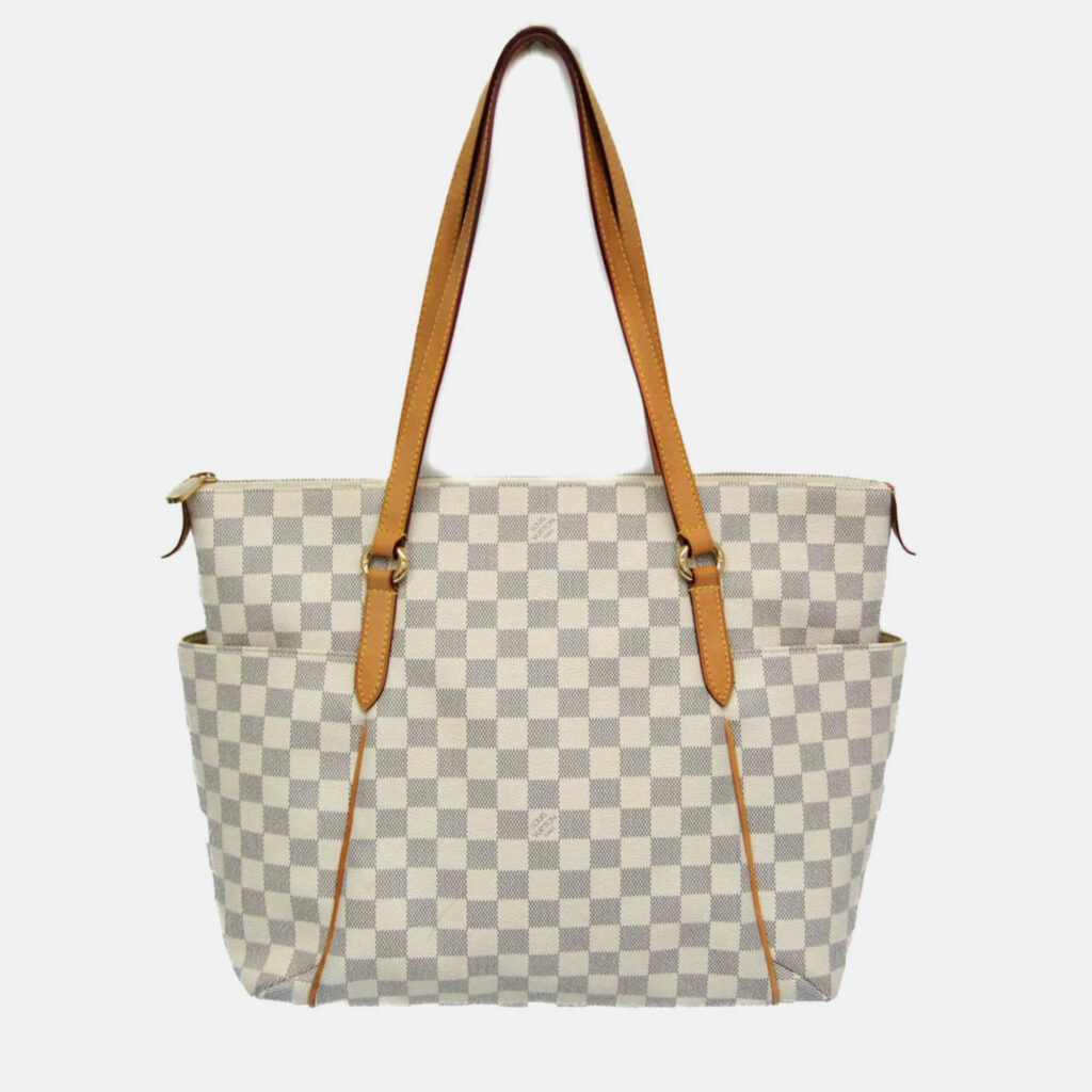 Louis Vuitton Damier Azur Coated Canvas Tote Bag Louis Vuitton Damier Azur Coated Canvas Tote Bag