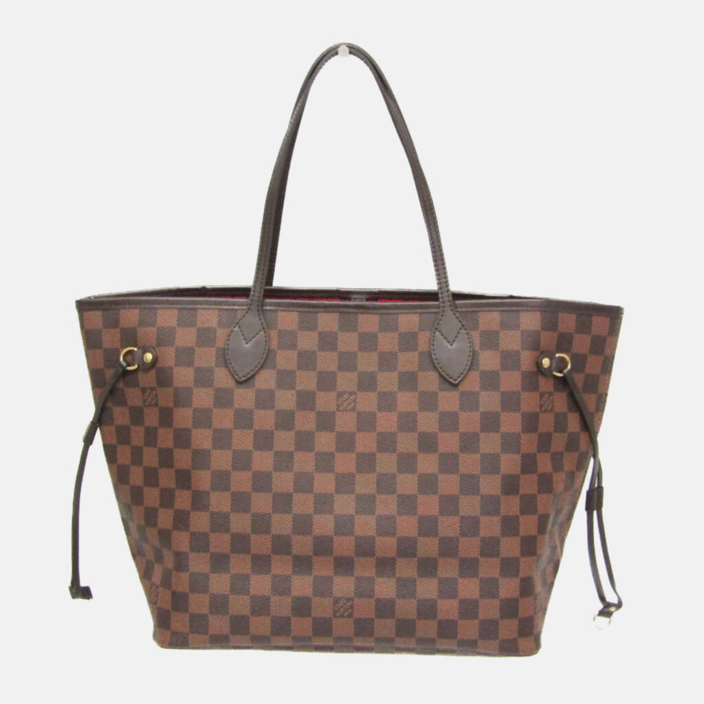 Louis Vuitton Neverfull MM Damier Ebene Canvas Tote Bag Louis Vuitton Neverfull MM Damier Ebene Canvas Tote Bag