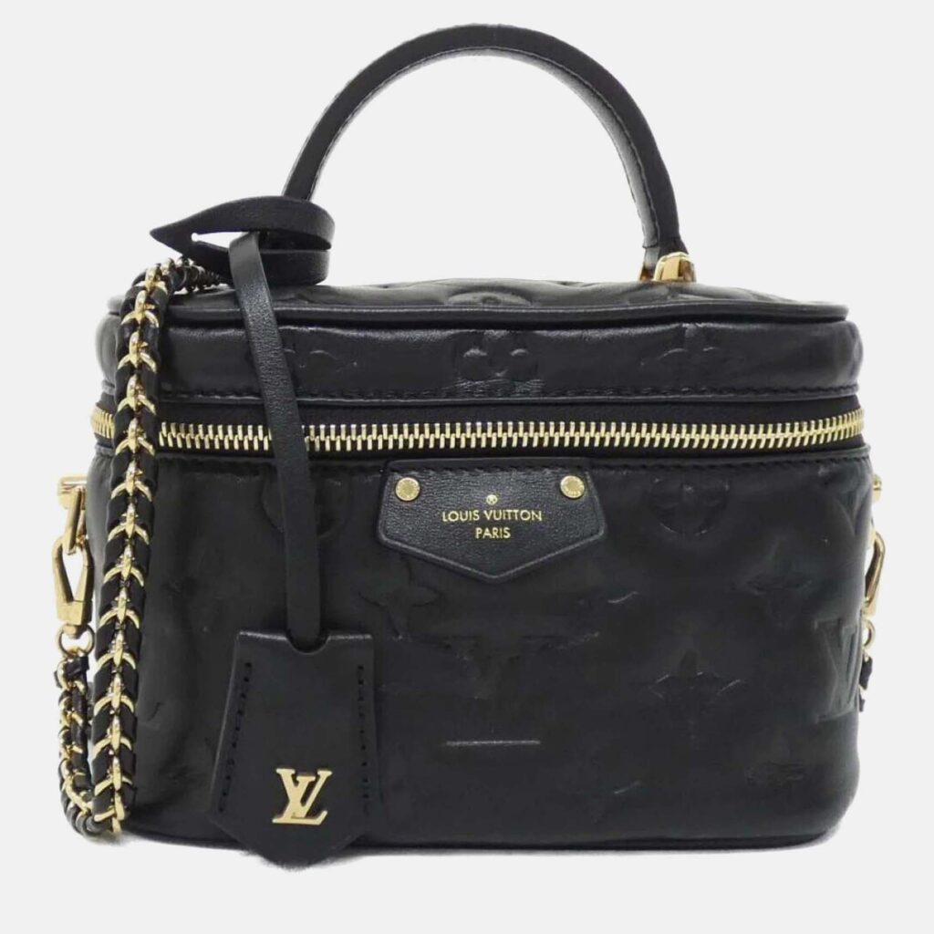 Louis Vuitton Vanity Coussin PM Black Monogram Leather Shoulder Bag