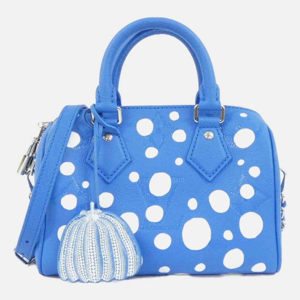 Louis Vuitton Yayoi Kusama Speedy Bandouliere 20 Monogram Empreinte Leather Shoulder Bag Louis Vuitton Yayoi Kusama Speedy Bandouliere 20 Monogram Empreinte Leather Shoulder Bag