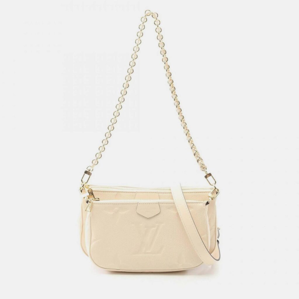 Louis Vuitton Multi Pochette Accessoires Ivory Monogram Empreinte Leather Shoulder Bag Louis Vuitton Multi Pochette Accessoires Ivory Monogram Empreinte Leather Shoulder Bag
