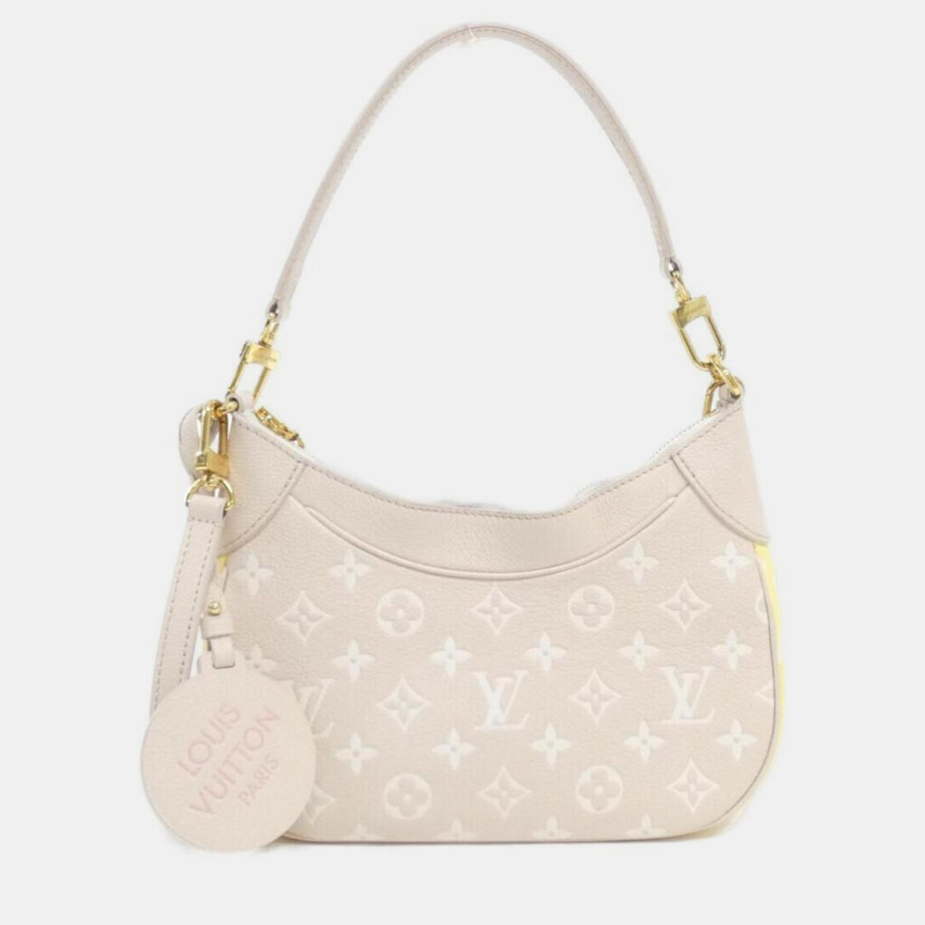 Louis Vuitton Bagatelle Beige Monogram Empreinte Shoulder Bag Louis Vuitton Bagatelle Beige Monogram Empreinte Shoulder Bag