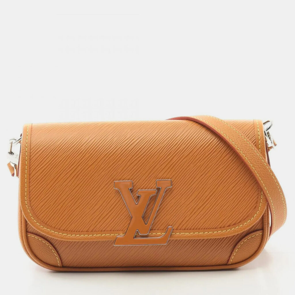 Louis Vuitton Bussi Nm Shoulder Bag Leather Epi Brown