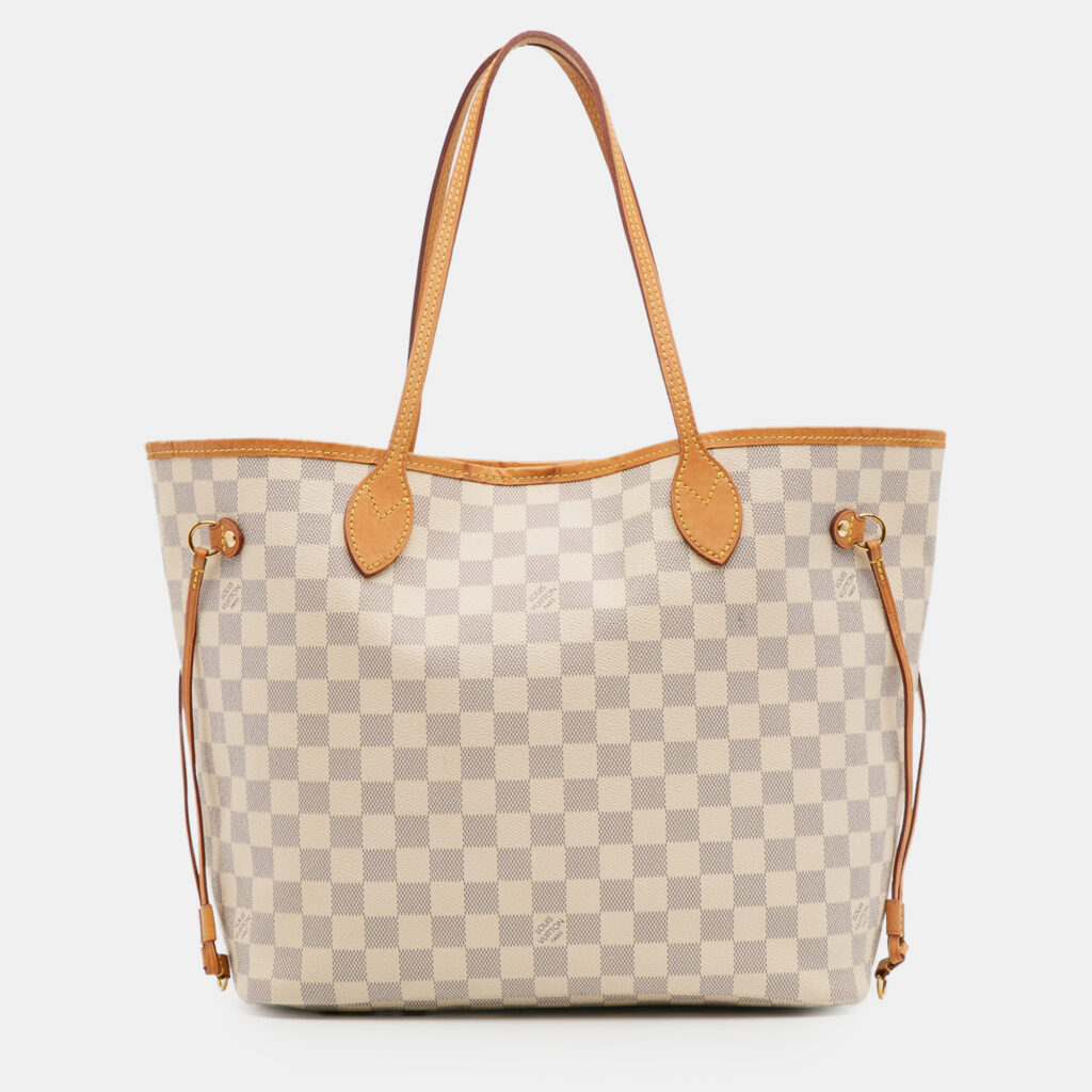 Louis Vuitton White Damier Azur Neverfull MM