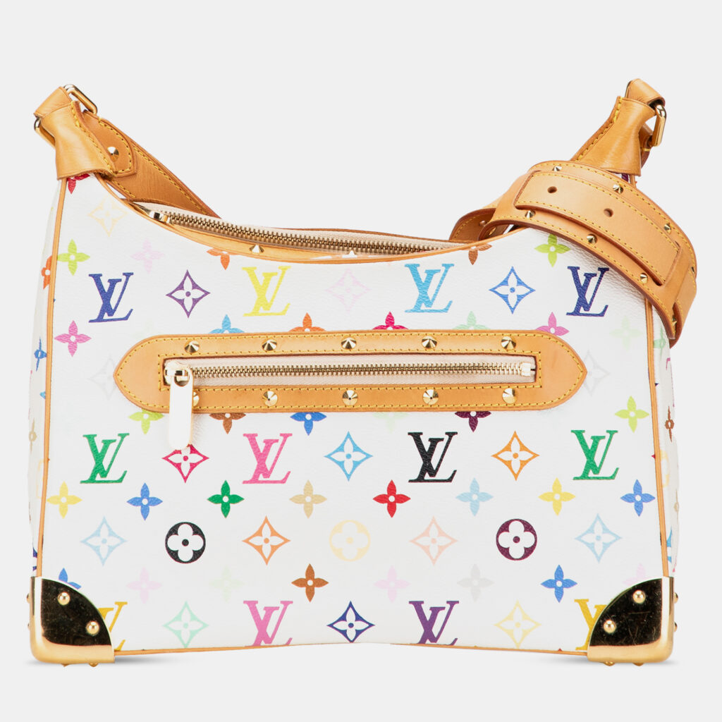Louis Vuitton White Monogram Multicolore Boulogne Louis Vuitton White Monogram Multicolore Boulogne