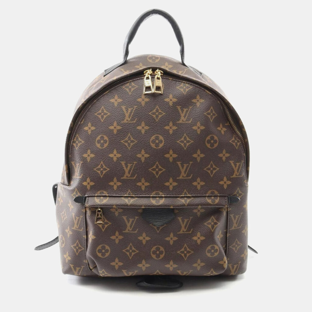 Louis Vuitton Palm Springs MM Brown Monogram Coated Canvas Backpack Louis Vuitton Palm Springs MM Brown Monogram Coated Canvas Backpack