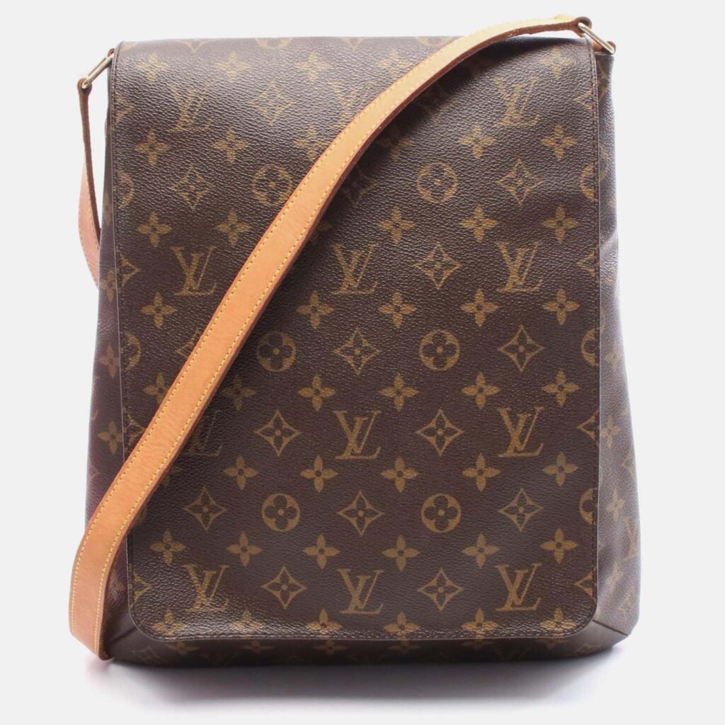 Louis Vuitton Musette Brown Monogram Canvas Shoulder Bag Louis Vuitton Musette Brown Monogram Canvas Shoulder Bag