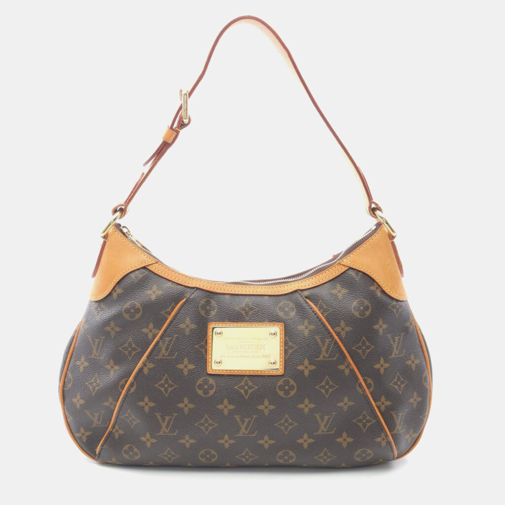 Louis Vuitton Thames Gm Shoulder Bag Monogram Canvas Leather Brown Louis Vuitton Thames Gm Shoulder Bag Monogram Canvas Leather Brown