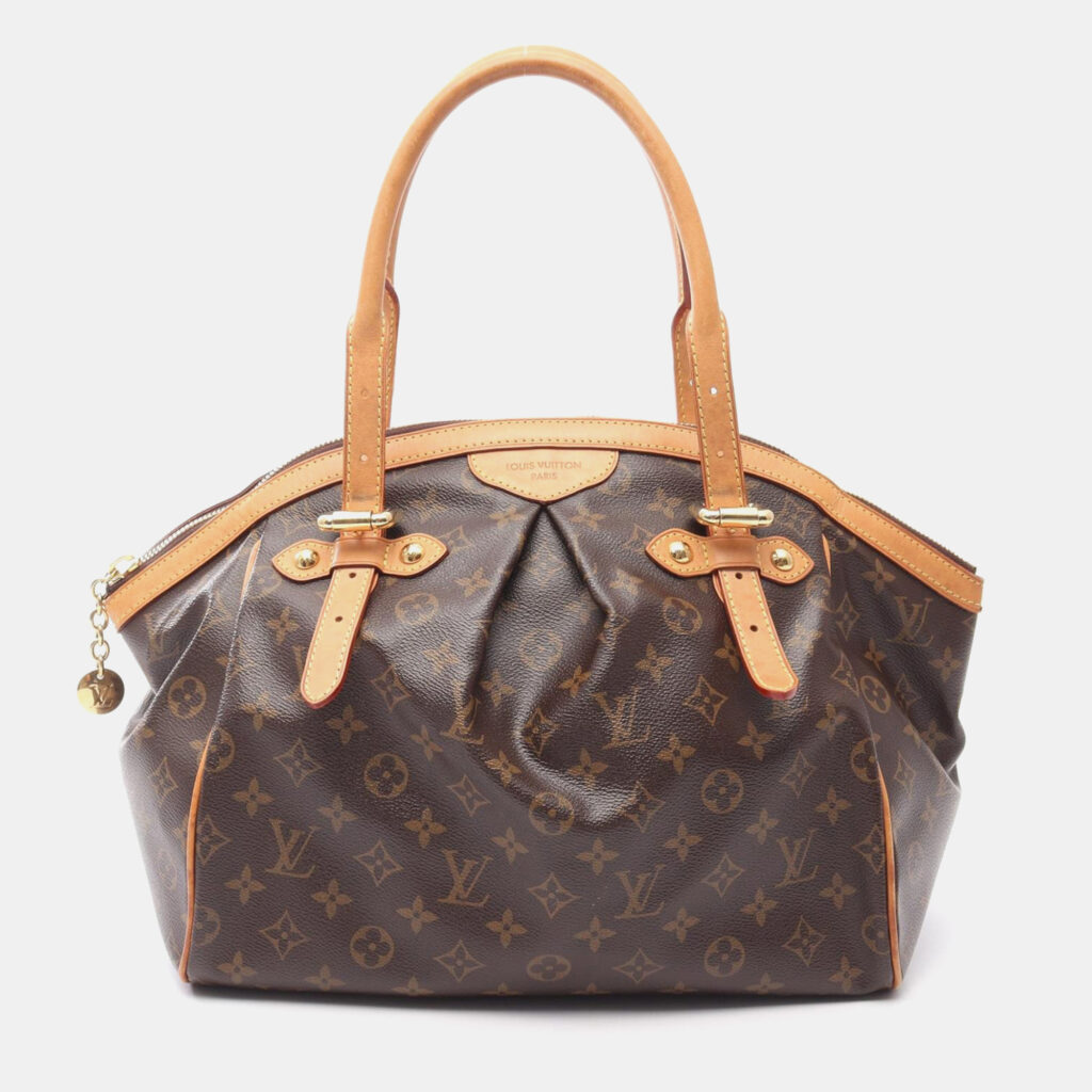 Louis Vuitton Tivoli Gm Handbag Monogram Canvas Leather Brown Louis Vuitton Tivoli Gm Handbag Monogram Canvas Leather Brown
