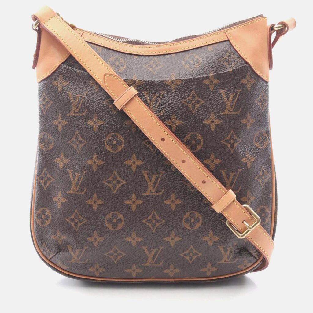 Louis Vuitton Odéon PM Brown Monogram Leather Crossbody Shoulder Bag Louis Vuitton Odéon PM Brown Monogram Leather Crossbody Shoulder Bag