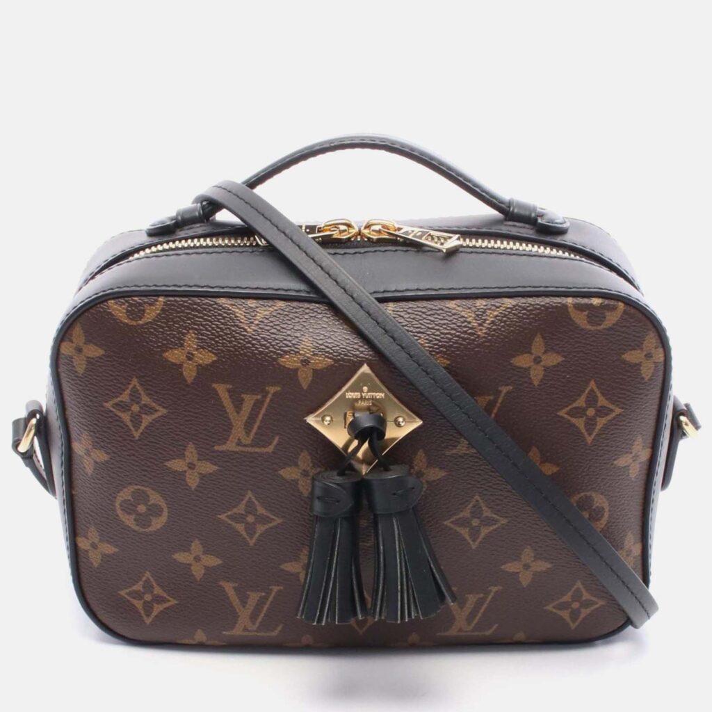 Louis Vuitton Saintonge Monogram Canvas Leather Crossbody Shoulder Bag Louis Vuitton Saintonge Monogram Canvas Leather Crossbody Shoulder Bag