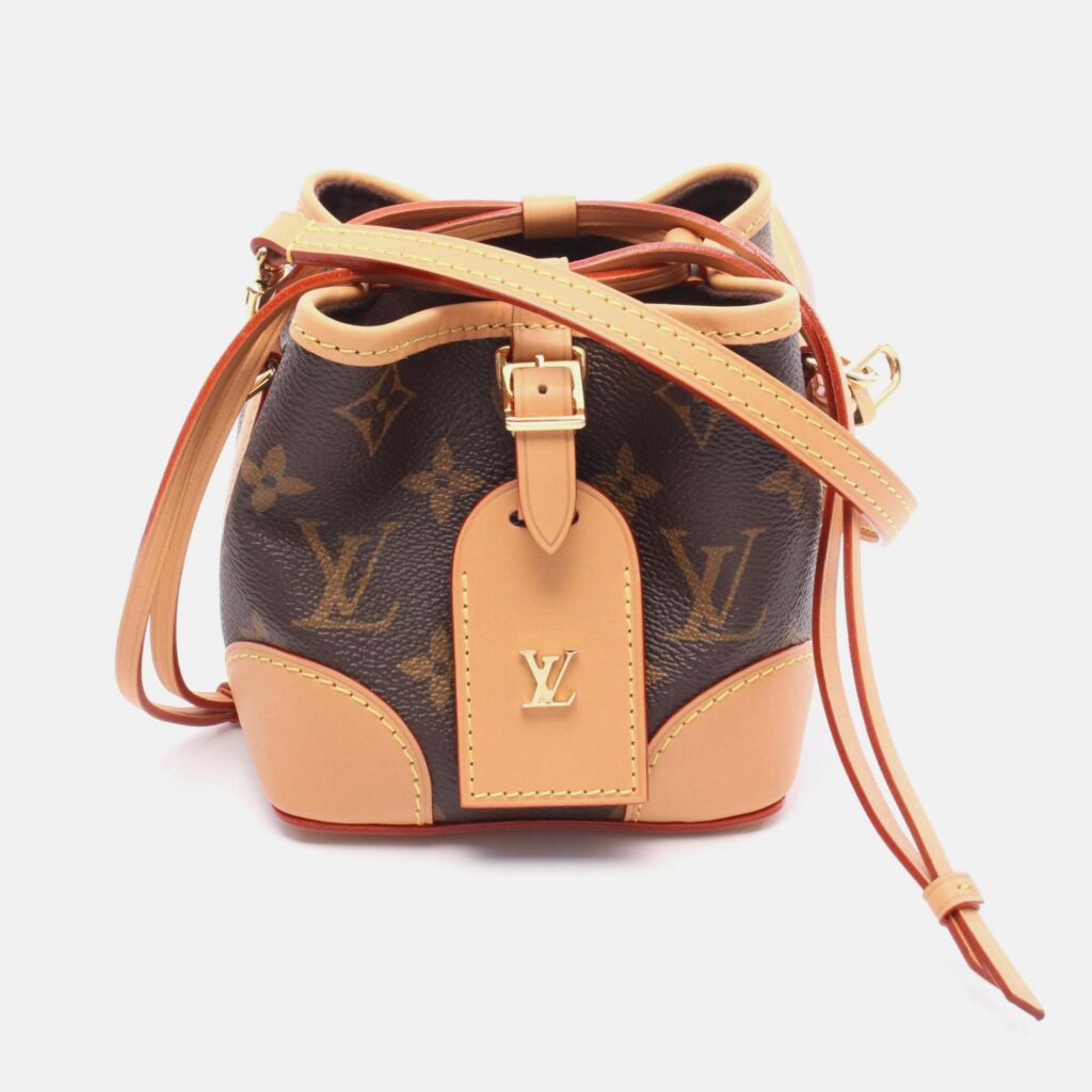 Louis Vuitton Noe Brown Monogram Canvas Leather Shoulder Bag Louis Vuitton Noe Brown Monogram Canvas Leather Shoulder Bag