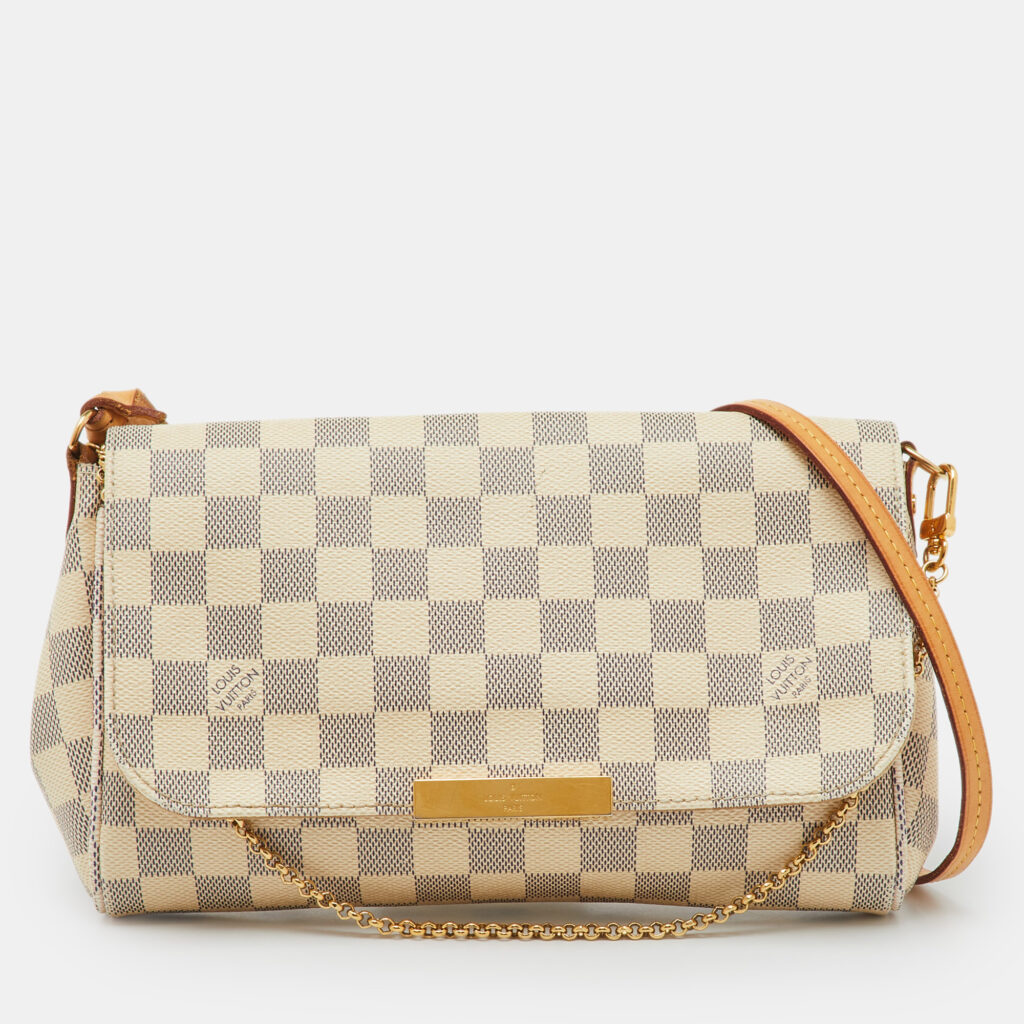 Louis Vuitton Damier Azur Canvas Favorite MM Bag Louis Vuitton Damier Azur Canvas Favorite MM Bag