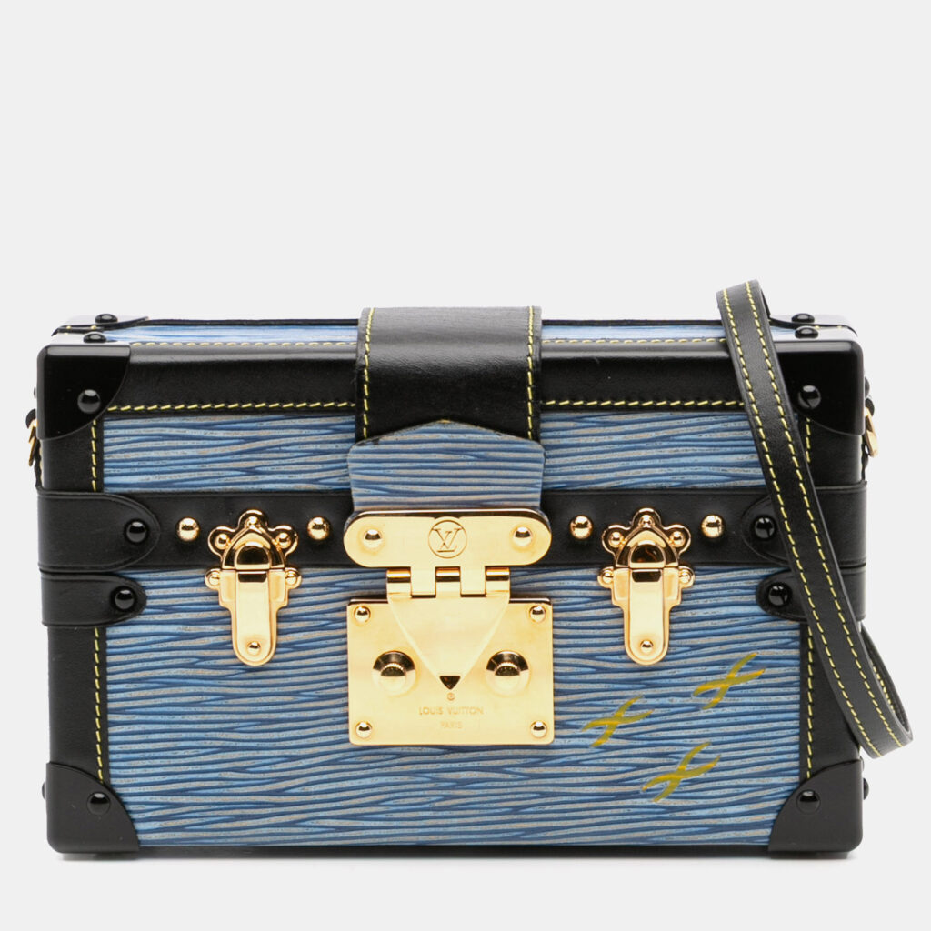 Louis Vuitton Blue Epi Petit Malle Louis Vuitton Blue Epi Petit Malle