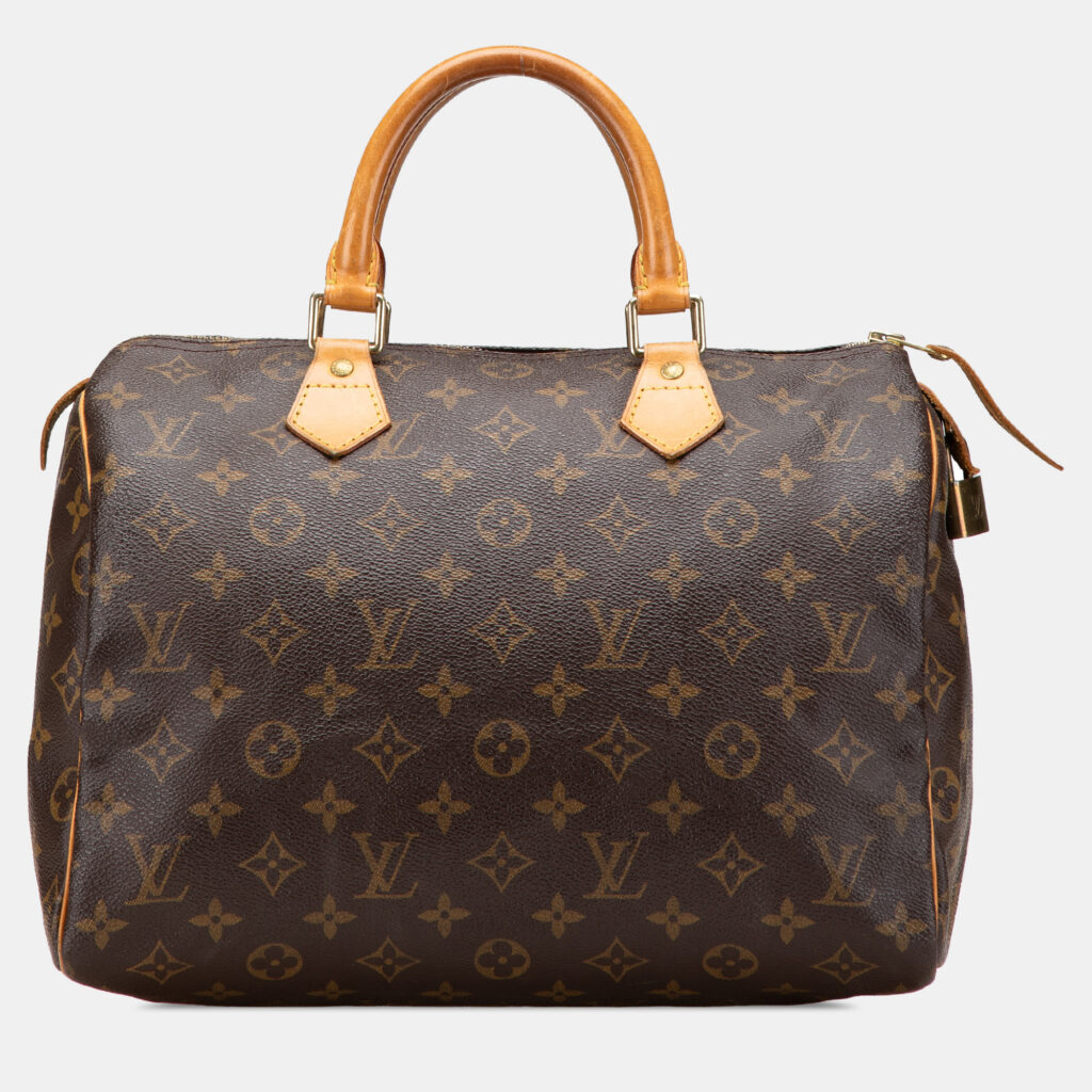 Louis Vuitton Brown Monogram Speedy 30 Handbag