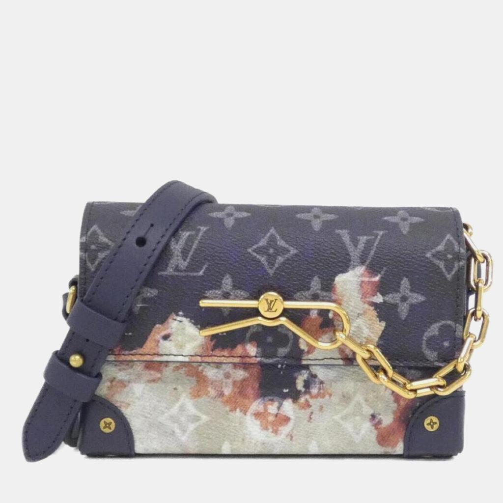 Louis Vuitton Steamer Wearable Wallet Ancre, Blue Monogram Bleach Canvas Shoulder Bag Louis Vuitton Steamer Wearable Wallet Ancre, Blue Monogram Bleach Canvas Shoulder Bag