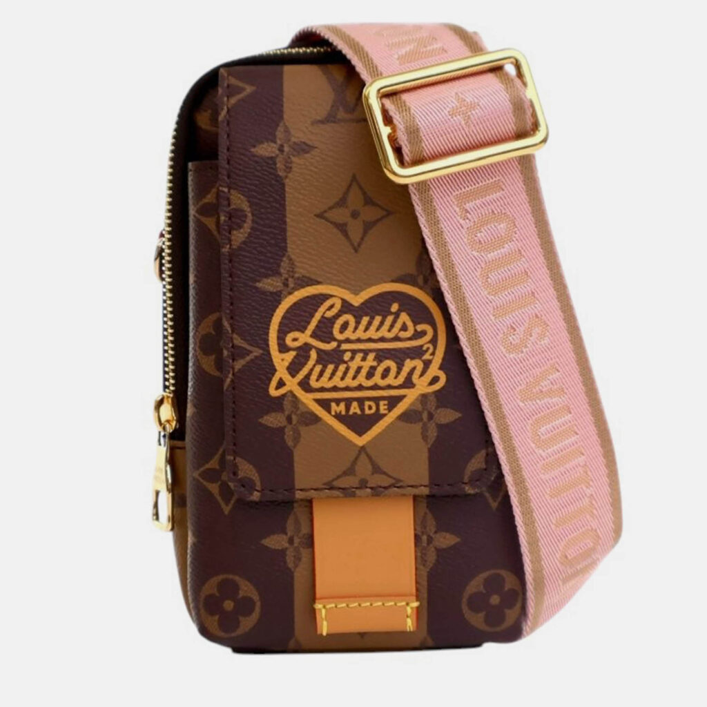 Louis Vuitton Brown Nigo Monogram Reverse Double Phone Pouch