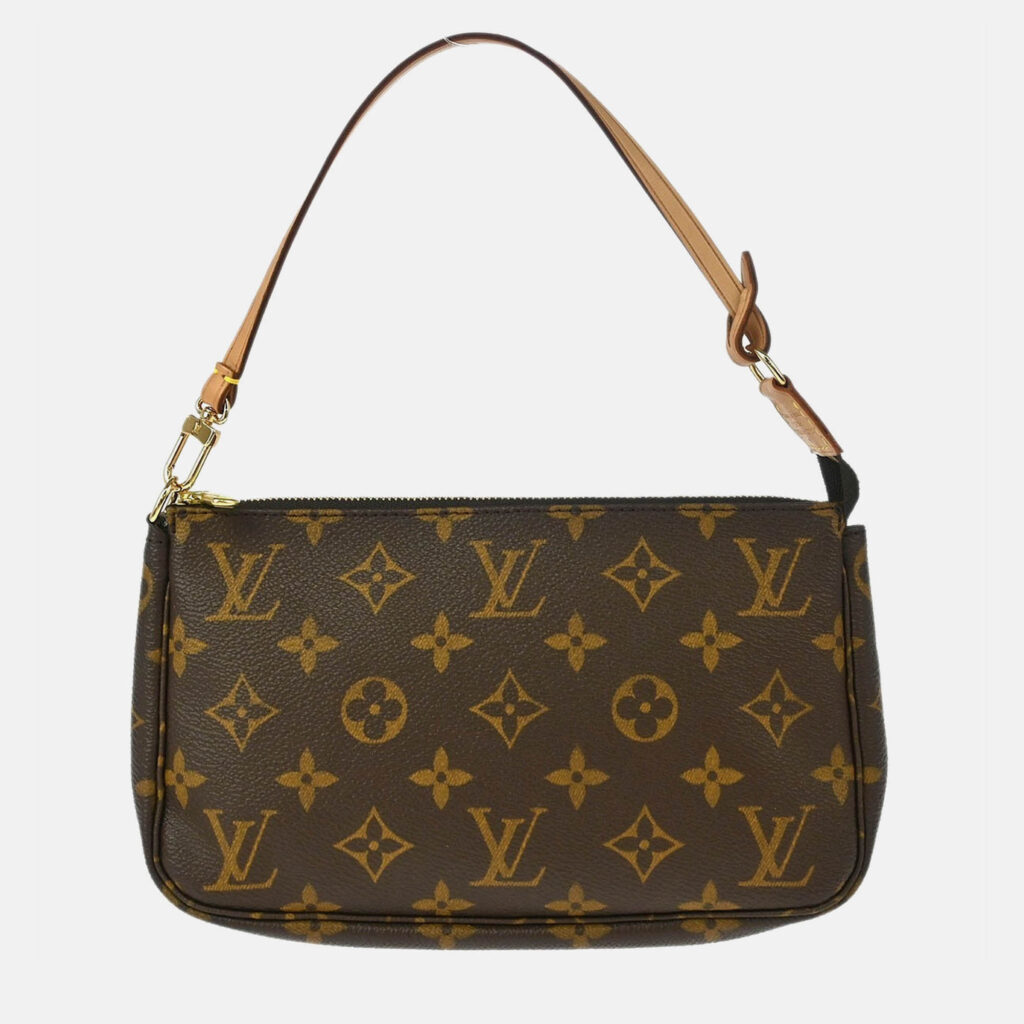 Louis Vuitton Pochette Accessoires Brown Monogram Canvas Handbag Louis Vuitton Pochette Accessoires Brown Monogram Canvas Handbag