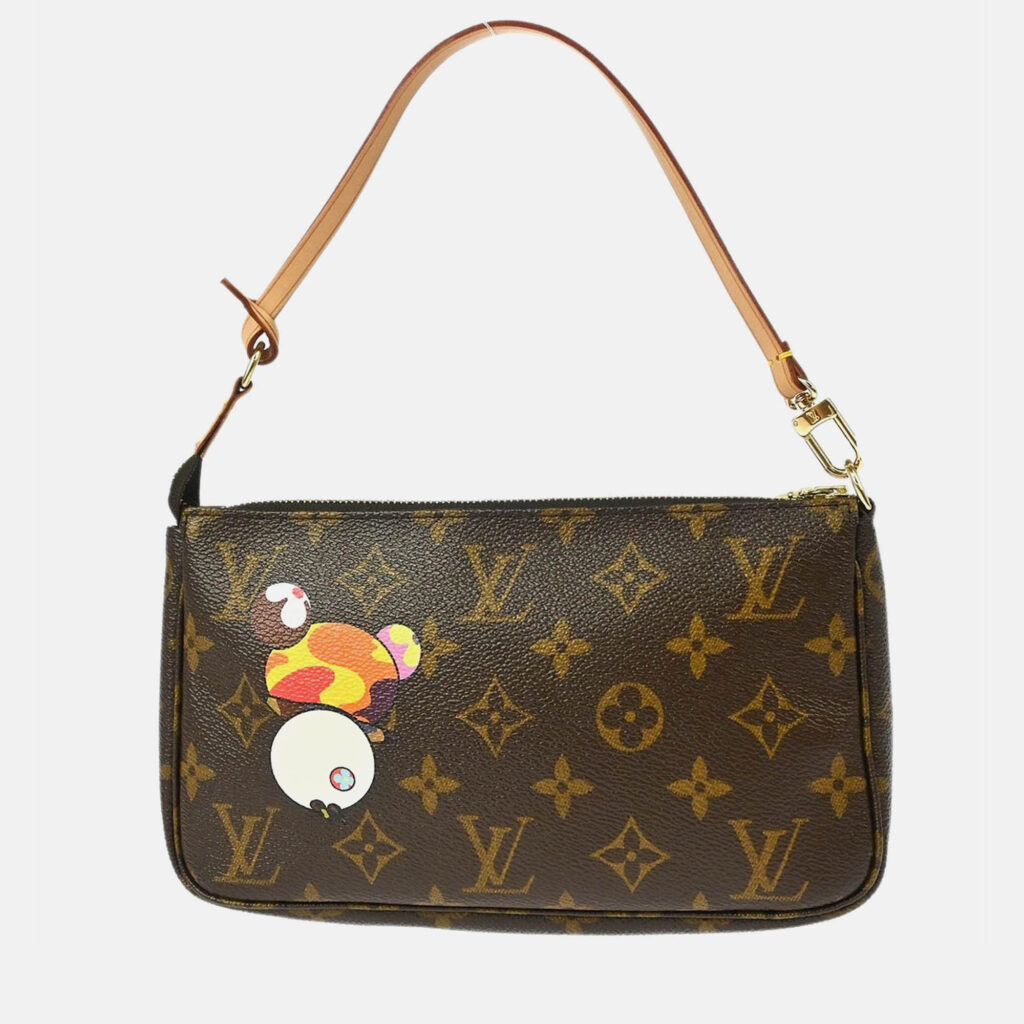 Louis Vuitton Pochette Accessoires Monogram Panda Canvas Shoulder Bag Louis Vuitton Pochette Accessoires Monogram Panda Canvas Shoulder Bag
